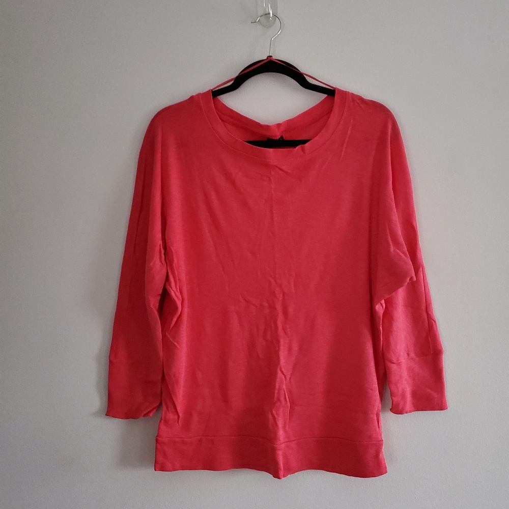 Cynthia Rowley Hot Pink 3/4 Sleeve Top
